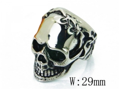 Stainless Steel Skull Rings Wholesale - HY22R0864H2D