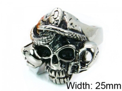 Stainless Steel Skull Rings Wholesale - HY22R0012HIE