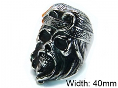 Stainless Steel Skull Rings Wholesale - HY22R0054HIQ