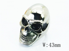 Stainless Steel Skull Rings Wholesale - HY28R0016H0B
