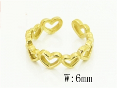Stainless Steel Jewelry Wholesale - Stainless Steel Rings - HY15R2625GKO