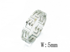 Stainless Steel Jewelry Wholesale - Stainless Steel Rings - HY05R0500HSS