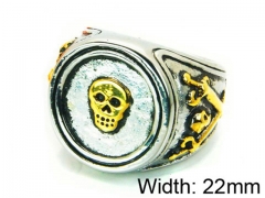 Stainless Steel Skull Rings Wholesale - HY22R0862HJB