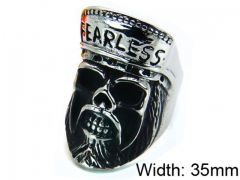 Stainless Steel Skull Rings Wholesale - HY22R0055HIE