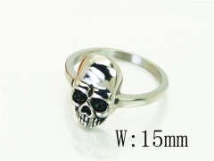 Stainless Steel Skull Rings Wholesale - HY22R1072HQQ