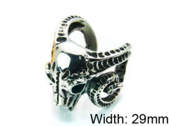 Stainless Steel Skull Rings Wholesale - HY22R0518HJW