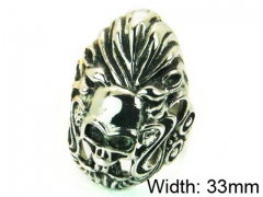 Stainless Steel Skull Rings Wholesale - HY22R0761HIZ