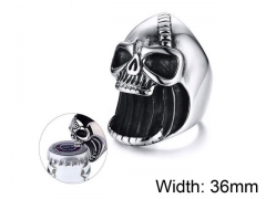 Stainless Steel Skull Rings Wholesale - HY006R0146HSD