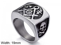 Stainless Steel Skull Rings Wholesale - HY0150R0193