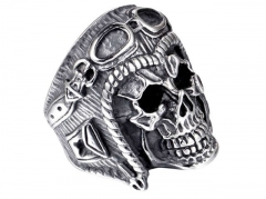 Stainless Steel Skull Rings Wholesale - HY004R667