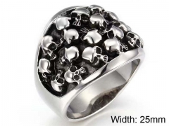 Stainless Steel Skull Rings Wholesale - HY0150R0140