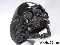 Stainless Steel Skull Rings Wholesale - HY0143R0590
