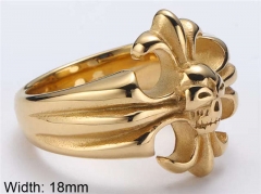 Stainless Steel Skull Rings Wholesale - HY0143R0556