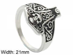 Stainless Steel Skull Rings Wholesale - HY0001R261