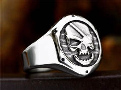 Stainless Steel Skull Rings Wholesale - HY0012R1058