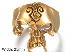 Stainless Steel Skull Rings Wholesale - HY0143R0606