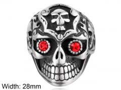 Stainless Steel Skull Rings Wholesale - HY0143R1192