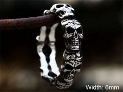 Stainless Steel Skull Rings Wholesale - HY0012R691