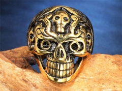 Stainless Steel Skull Rings Wholesale - HY004R302