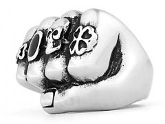Stainless Steel Skull Rings Wholesale - HY0145R0143