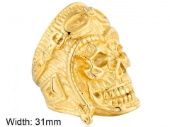 Stainless Steel Skull Rings Wholesale - HY0143R0620