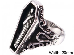 Stainless Steel Skull Rings Wholesale - HY0143R0639