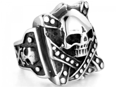 Stainless Steel Skull Rings Wholesale - HY0143R0247