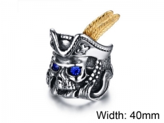 Stainless Steel Skull Rings Wholesale - HY006R0125IID