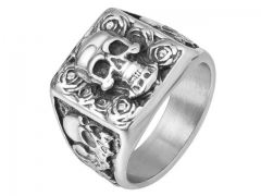 Stainless Steel Skull Rings Wholesale - HY0013R2645