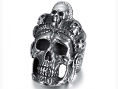 Stainless Steel Skull Rings Wholesale - HY0119R452