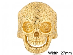 Stainless Steel Skull Rings Wholesale - HY0143R0616