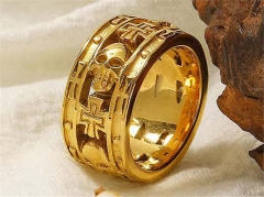 Stainless Steel Skull Rings Wholesale - HY0149R0285