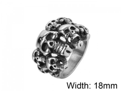 Stainless Steel Skull Rings Wholesale - HY0013R315