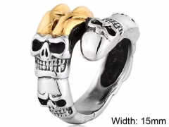 Stainless Steel Skull Rings Wholesale - HY0143R0633