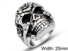 Stainless Steel Skull Rings Wholesale - HY0011R427