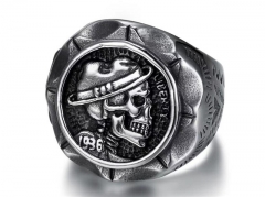 Stainless Steel Skull Rings Wholesale - HY0153R0039
