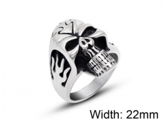 Stainless Steel Skull Rings Wholesale - HY0011R204