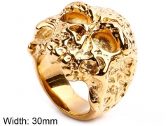 Stainless Steel Skull Rings Wholesale - HY0143R0563