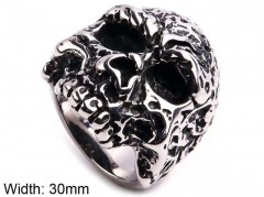 Stainless Steel Skull Rings Wholesale - HY0143R0565