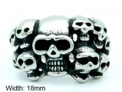 Stainless Steel Skull Rings Wholesale - HY0143R0578