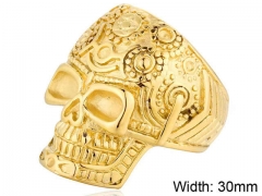 Stainless Steel Skull Rings Wholesale - HY0143R0637