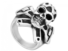 Stainless Steel Skull Rings Wholesale - HY0143R0593