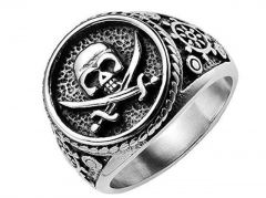 Stainless Steel Skull Rings Wholesale - HY0119R004
