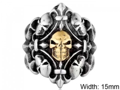 Stainless Steel Skull Rings Wholesale - HY0143R0597
