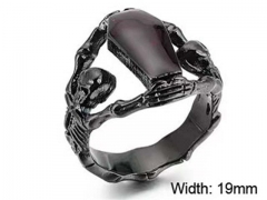 Stainless Steel Skull Rings Wholesale - HY0150R0025