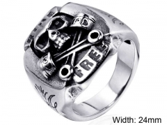 Stainless Steel Skull Rings Wholesale - HY004R438