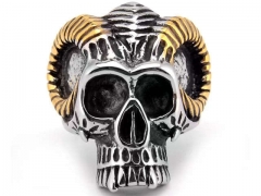 Stainless Steel Skull Rings Wholesale - HY0143R0586