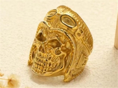 Stainless Steel Skull Rings Wholesale - HY0149R0477