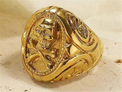 Stainless Steel Skull Rings Wholesale - HY0149R0276