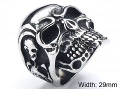 Stainless Steel Skull Rings Wholesale - HY0143R0607